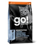 GO! Natural holistic беззерновой сухой корм для котят и кошек с чувствительным пищеварением, с минтаем, Sensitivity + Shine Grain Free Pollock Cat Recipe