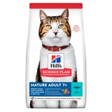 Hill's сухой корм для пожилых кошек старше 7 лет с тунцом, Science Plan Feline Mature Adult 7+ Active Longevity with Tuna