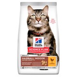 Hill's сухой корм для вывода шерсти из желудка, для кошек старше 7 лет с курицей, Feline Senior 7+ Hairball Control Chicken