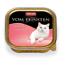 Animonda с сердцем индейки Vom Feinsten Adult для взрослых кошек, 100 гр. х 32 шт.
