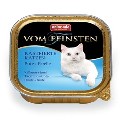 Animonda с индейкой и форелью Vom Feinsten Adult для кастрированных кошек, 100 гр. х 32 шт.