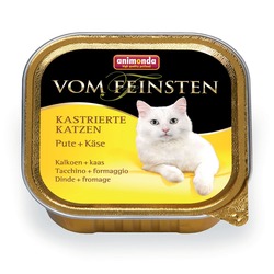Animonda с индейкой и сыром Vom Feinsten Adult для кастрированных кошек, 100 гр. х 32 шт.
