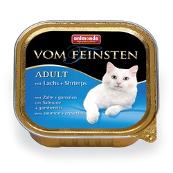 Animonda с лососем и креветками Vom Feinsten Adult для взрослых кошек, 100 гр. х 32 шт.