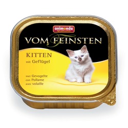 Animonda с мясом домашней птицы для котят Vom Feinsten Kitten для котят, 100 гр. х 32 шт.