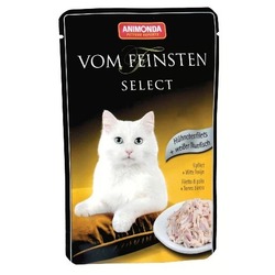 Animonda филе курицы и белый тунец Vom Feinsten Select консервы для взрослых кошек, 85 гр. х 22 шт.