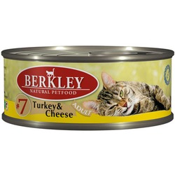Berkley №7 индейка с сыром, консервы для кошек, 100 гр.