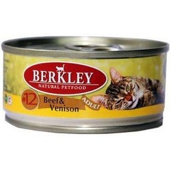 Berkley №12 говядина с олениной, консервы для кошек, 100 гр.