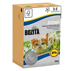 Bozita Kitten кусочки в желе для Котят с курицей, 190 гр.