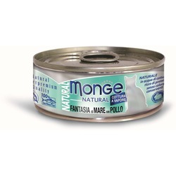 Monge Cat Natural консервы для кошек морепродукты с курицей 80 гр.