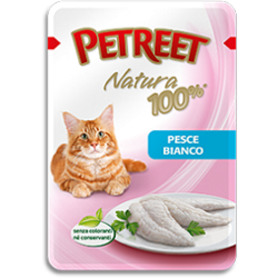 Petreet пауч для кошек Белая рыба, 70 г