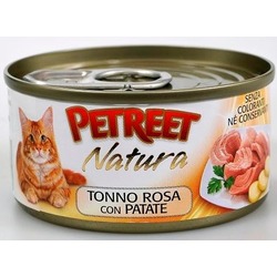 Petreet кусочки розового тунца с картофелем, консервы для кошек, 70 гр.