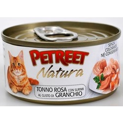 Petreet кусочки розового тунца с крабом сурими, консервы для кошек, 70 гр.