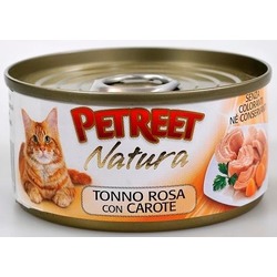 Petreet кусочки розового тунца с морковью, консервы для кошек, 70 гр.