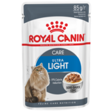 Royal Canin Ultra Light, мясо в соусе для кошек склонных к полноте, 85гр.х12шт.