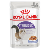 Royal Canin Sterilised, кусочки мяса в желе для стерилизованных кошек, 85 гр. х 24 шт.