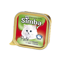 Simba Cat консервы для кошек паштет мясо 100 гр.