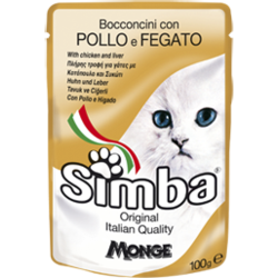 Simba Cat Pouch паучи для кошек курица с печенью 100 гр.