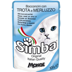 Simba Cat Pouch паучи для кошек форель с треской 100 гр.