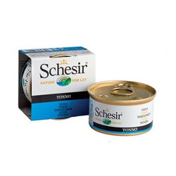 Schesir тунец, кусочки в желе, консервированный корм для кошек