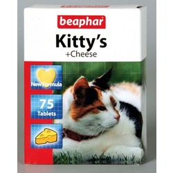 Beaphar Kitty’s + Cheese — Витаминизированное лакомство для кошек, со вкусом сыра