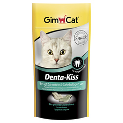 Gimcat «Denta-Kiss» Витаминизированное лакомство для очистки зубов для кошек, 40 гр. (прибл. 65 шт.)