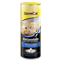 Gimcat «Katzentabs» Витамины с рыбой и биотином для кошек , 710 шт.