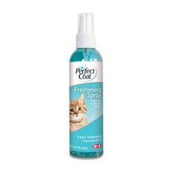8in1 освежающий спрей против спутывания шерсти для кошек Freshening Spray Baby Powder, 118 мл