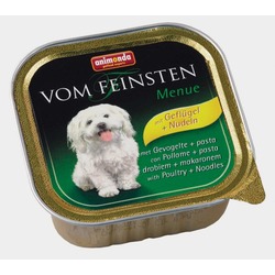 Animonda с мясом домашней птицы и пастой Vom Feinsten консервы для взрослых собак, 150 гр. х 22 шт.