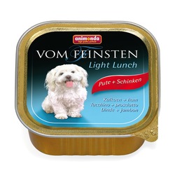 Animonda с индейкой и ветчиной Vom Feinsten Light Lunch консервы Облегченное меню для собак, 150 гр. х 22 шт.