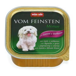 Animonda с ягненком и цельными зернами Vom Feinsten Menue консервы для собак, 150 гр. х 22 шт.