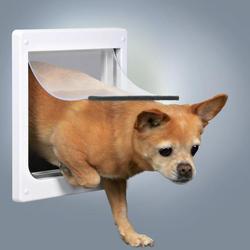 Trixie Дверца для кошек и собак, 2 функции, (20х21см), пластик, белый. , арт. 3877