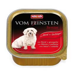 Animonda с говядиной и курицей Vom Feinsten Senior консервы для собак старше 7 лет, 150 гр. х 22 шт.