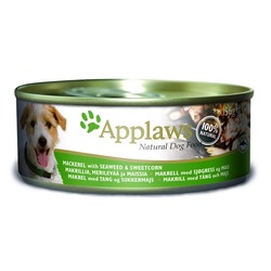 Applaws консервы для собак со скумбрией, морской капустой и сладкой кукурузой, 156 гр