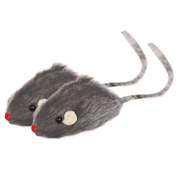 Триол "Мышь серая", 45-50мм Игрушка для кошки, 1 шт., арт.M002G