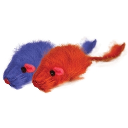 Триол "Мышь цветная", 45-50мм Игрушка для кошки, 4 шт., арт. M002NC