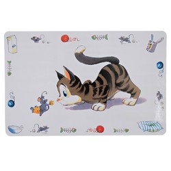 Trixie коврик под миски "Comic-Katze" для кошек