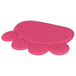 Trixie Коврик под туалет в форме "Лапы", ПВХ, 40 ? 30 см, розовый, арт.40387