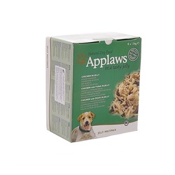 Applaws набор консервов для собак "Кусочки в желе с курицей: ассорти" 8шт.x156г