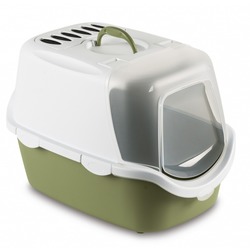 Stefanplast Туалет-домик Cathy Easy Clean с угольным фильтром, зеленый, 56x40x40 см