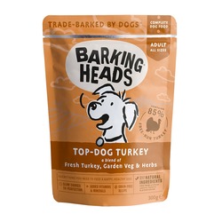 Barking Heads паучи для собак, с индейкой "Бесподобная индейка", Top Dog Turkey, 300 гр.