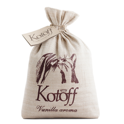 Kotoff Vanilla Gold наполнитель комкующийся, холщовый мешок, 5 кг