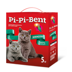 Pi-Pi-Bent для котят комкующийся наполнитель