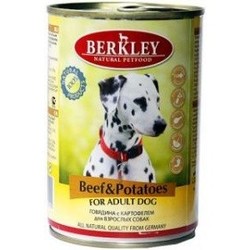 Berkley говядина с картофелем, консервы для взрослых собак, 400 гр.