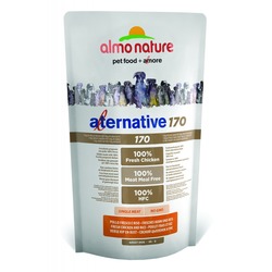 Almo Nature Alternative корм (75% мяса) со свежим цыпленком и рисом для собак карликовых и мелких пород, Alternative 170 Chicken and Rice XS-S