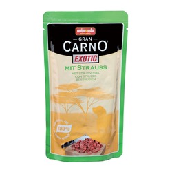 GranCarno с мясом страуса, консервы для собак Gran Carno Exotic, 125 гр. х 16 шт.