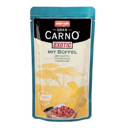 GranCarno с мясом буйвола, консервы для собак Gran Carno Exotic, 125 гр. х 16 шт.
