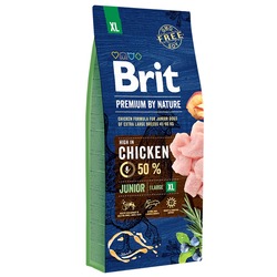 Brit Premium by Nature Junior XL полнорационный корм для щенков и молодых собак гигантских пород (45–90 кг)