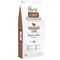 Brit Care Weight Loss Rabbit & Rice гипоаллергенный корм с кроликом и рисом для собак с избыточным весом
