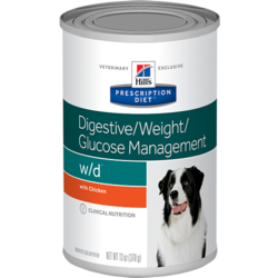Hill`s W/D диетический консервированный корм для лечения сахарного диабета, запоров, колитов, контроль веса, Prescription Diet™ Canine w/d™, 370 гр.