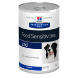 Hill`s Z/D диетический консервированный корм для лечения острых пищевых аллергий, Prescription Diet™ z/d™ Canine ULTRA Allergen-Free, 370 гр.